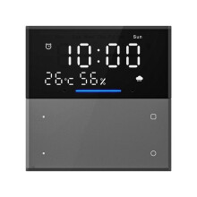 Tuya Little Spirit Spraakbedieningspaneel 2-Kanaals Schakelaars 2-Kanaals Scène Zonegebaseerde Bediening Wi-Fi 2.4G + Infrarood