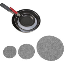 Felt Plate Dividers 24PCS Scratch Reusable Cuttable Pads for Dish Protection and Easy Kitchen Organization
