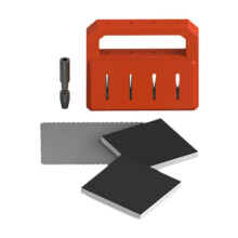 Airbrush Needle Reparation och Sharpening Tool Kit - Underhåll och Poleringstillbehör för 0,2 mm, 0,3 mm, 0,5 mm Nålar