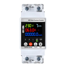 Compteur D'Énergie Intelligent Tuya WiFi, Multifonction, avec Protection Automatique Contre les Fuites de Tension et de Courant.