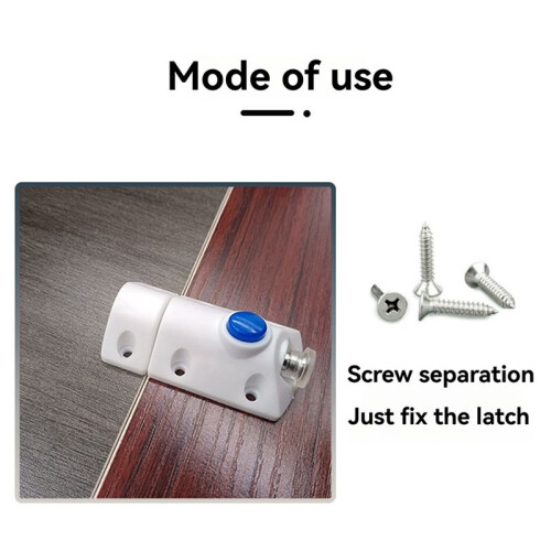 20Pcs Multi-Functional Cabinet Bolt Lock Spring  for Doors Furniture Hardware White