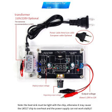 LM317 Einstellbares Geregeltes Netzteil DIY Kit LM317 AC 110 V auf 1,25 - 12 V Stabilisiertes Netzteil US-Stecker (mit Gehäuse)