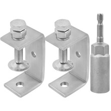 2 Pack C Clamps,304 Stainless Steel C-Clamps,65mm Heavy Duty Clamps for Woodworking,C-Type Fixing Clamp Clamp Clamp