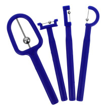 Tongue Exercise Trainer Set, Precision Oral Muscle Therapy Tool for Speech Improvement, 4pcs Blue
