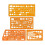 Map Marking Template Stencil Set - with 1:50,000 & 1:100,000 Scales for Precision Marking 1