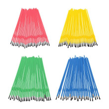 100 Pieces Paint Brush Bulk Plastic Paint Brush Set Oil Painting Watercolor Brush Classroom Supplies for Arts and Crafts