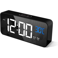 Echo Time, het meesterwerk met spraakbesturing, spiegelalarm voor stijlvolle tijdweergave, instelbare helderheidsdimmer voor rust in de nacht,