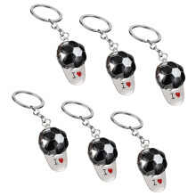 Lot de 6 porte-clés en alliage de Zinc, accessoires,-D