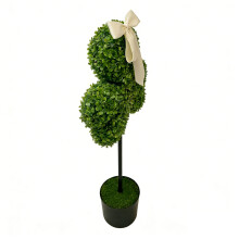 Handcrafted Shamrock Design False Potted Plant Enhances-1
