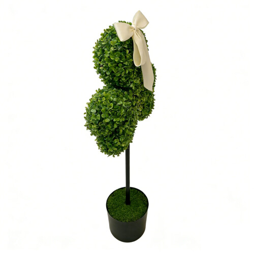 Handcrafted Shamrock Design False Potted Plant Enhances-1