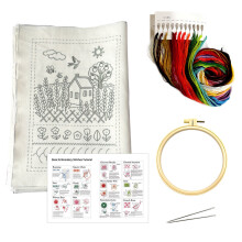 Complete Embroidery Book Sewing Books Set Includes Needle-Set B