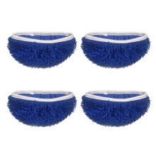 4PCS Soft Plush Mop Refills Pad Replacement Pad For Home-Blue 1