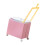 Space Saving Storage Box With Lid And Wheels For Home-Pink 1