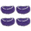 MultiSurface Plush Mop Replacement Pads 4PCS Highly-Purple 1 1