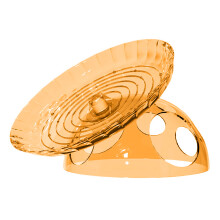 Soucoupes volantes pour Hamster, roue d'exercice-couleur orange
