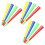 Cornes d'acclamation en plastique assorties, couleur vive, pour 1