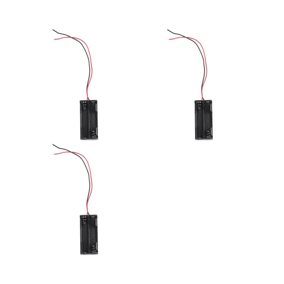 6Pcs 2-Layers 4 X 1.5V Aaa Battery Holder Case Box W Wire Leads Black 6034093463620