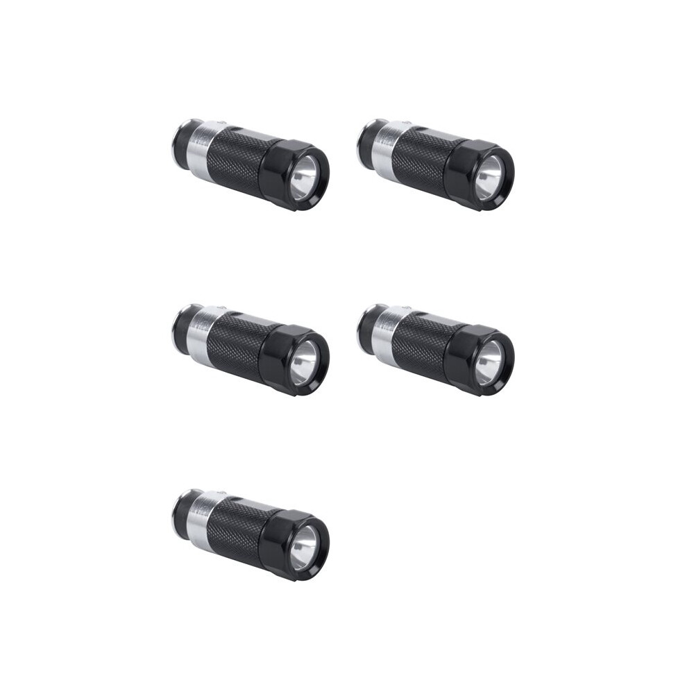 5Pcs Led Flashlights Car Cigarette Lighter Led Rechargeable Flashlight White 6033961397487