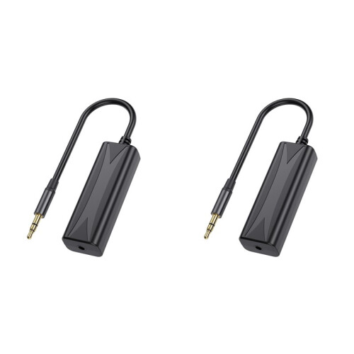 2pcs 3.5mm AUX Audio Anti-Interference Ground Loop Noise Filter Lsolator Cancelling for Home Stereo Car Audio System
