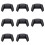 8X Bottom Back Shell Non-Slip Rear Housing Game Improvement Replacement Parts for PS5 Controller Black 1