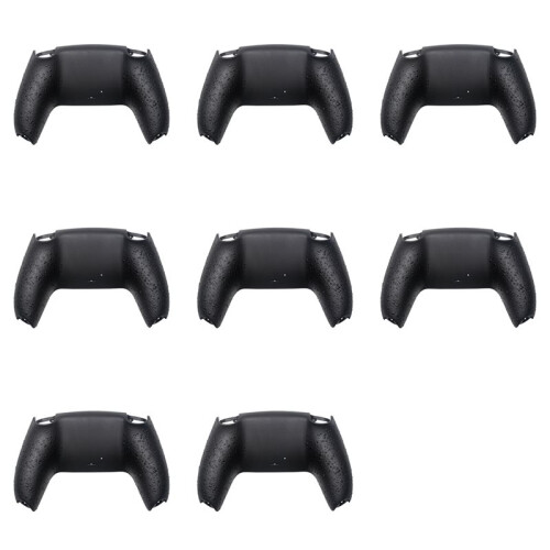 8X Bottom Back Shell Non-Slip Rear Housing Game Improvement Replacement Parts for PS5 Controller Black