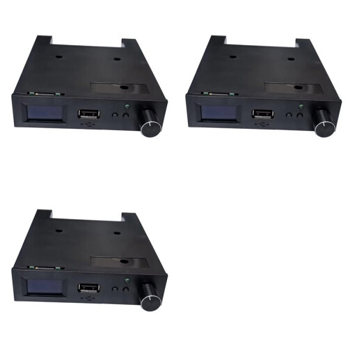 3X SFRM44-U100LQD-435 Floppy Drive Emulator with OLED Screen & Rotary Encoder Flash Floppy Drive