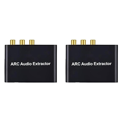 2X -Compatible ARC Audio Extractor ARC to SPDIF Coaxial Stereo 3.5mm Jack -Compatible ARC Adapter