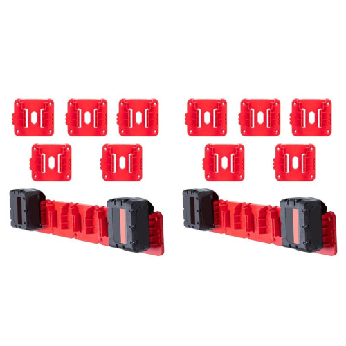 10PCS for  M18 Battery Holder, 18V Lithium Battery Wall Mount Dock, Secure & Organized Battery Storage Solution