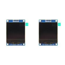 2X Module D'Affichage OLED 1,5 Pouce 4 Broches SH1107, Pilote IC 128x128 IIC, Interface I2C pour 51 STM32 P22101.