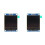 2X Módulo de Tela OLED de 1,5 Polegadas e 4 Pinos SH1107 Drive IC 128x128 IIC I2C Interface para 51 STM32 P22101 1