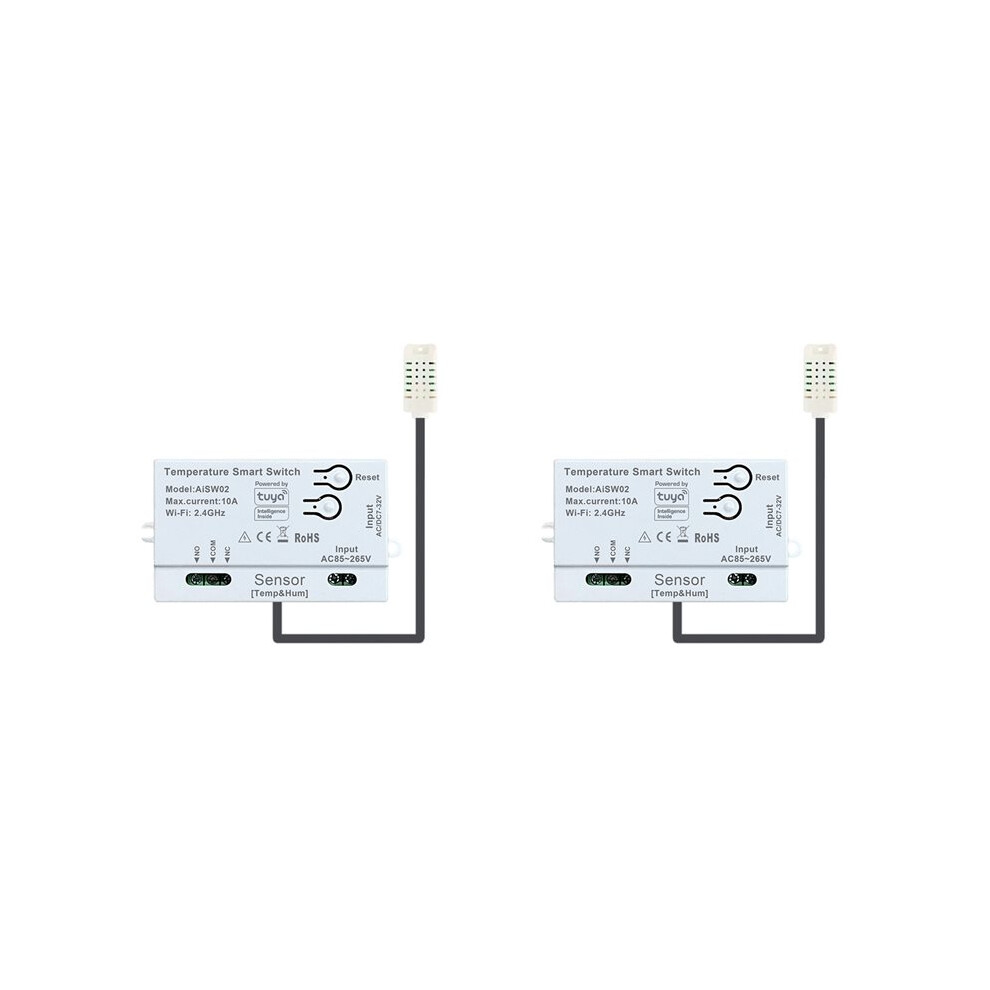 2X Tuya Temperature Humidity Sensor Wifi Temperature Humidity Sensor With Temperature And Humidity Probe 6032296786294