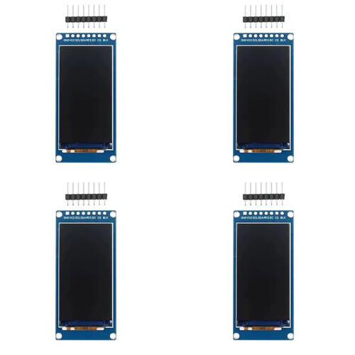 4X Tela LCD TFT de Ângulo Total IPS de 1,9 Polegadas Módulo de Exibição Colorida Porta Serial SPI Alta Definição 170x320 ST7789