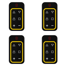 4X 8CH Multi Frequency Garagedeur Afstandsbediening 270-868MHZ RF Kopieer Afstandsbediening Identificeert Automatisch Frequentie Geel