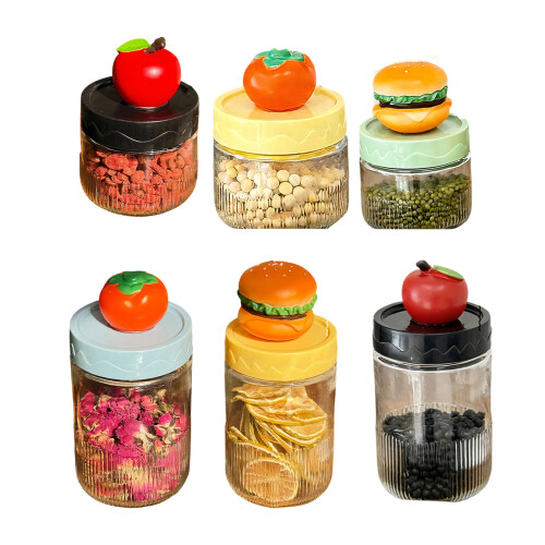 Modern Glass Storage Container Coffee Jar Suitable For-2 1