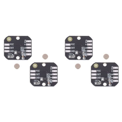 4Pcs MT6701 Magnetic Encoder Module PWM/I2c Brushless Motor Encoder ABZ Mode 1024 Lines Replaces for AS5600 Module