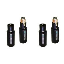 2X Trådlös Mikrofon Xlr Adapter Sändare Mottagare Plug- Mic 2,4 GHz för Dynamic Microphone Audio Mixer PA System