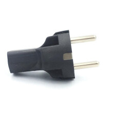 5X EU-auf-IEC320-C13-Netzadapter, EU-Stecker auf IEC320-C13-Buchse, EU-(4,8 mm)-2-Poliger-auf-PDU/USV-Konvertierungsstecker, 10 A, 250 V