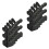 10PC Skiffers Baseboard Corner Protectors,Solid Brass Skirting Board Protectors,Baseboard Corner Protectors Black 1