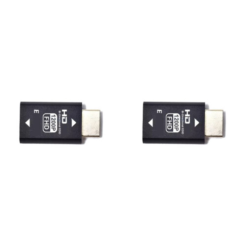 2X -Compatible Edid Emulator Passthrough Eliminated Adapter Work with   to HD Video Splitters 1200