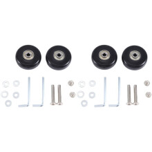 Set di 4 Ruote di Ricambio per Valigie da 50X18 mm, Ruote Girevoli In PU, Kit di Riparazione Cuscinetti In Acciaio al Carbonio