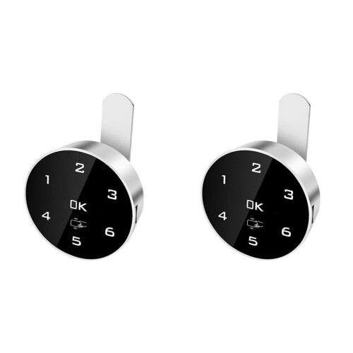 2X Electronic Locker Cabinet Combination Lock, Electronic Cabinet Lock, with Two Unlocking Methods A