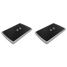 2X Quick Release Platee for Libec TH-650DV 1/4 Inch Mounting Screw Tripod Monopods Camera Clamp Plate Silver