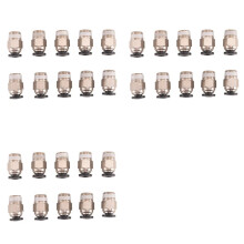 Pc4-M10 Male Straight Pneumatic Pefe Tube Push for E3D-V6 Fitting Connector Bowden Extruder 3D Printer (Pack of 30Pcs)