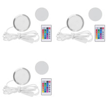 3X Modelo de Impresión 3D Luz LED Foco LED Kit de Luz LED Ajustable Multicolor Foco LED DIY Sin Carcasa de Lámpara