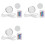 3X 3D Printing Model LED Light LED Spotlight Multicolour Adjustable Led Light Kit DIY LED Spotlight Without Lamp Shell 1