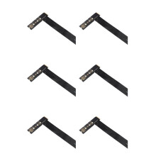 6X Dual Protocol PCIE4.0 M.2 M Key NVME Extension Cable Riser Card for 2230 2242 2260 M.2 PCI-E / M2 NGFF SSD:B