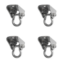 4X Outdoor Hammock Hook 304 Stainless Steel Swing Hook Indoor Wall Fixed Hook Safety Buckle