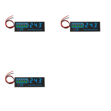 3X 18650 Li-Ion Lipo Lithium Test 7-55V Acid Battery Level Indicator Tester LED Meter Module Capacity VoltageMeter,D