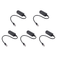 5X 2.5G PoE 48V to 24V PoE Converter RJ45 Port Output 24V/1A 24W Max for Power Passive 24V Board Devices 100Mbps