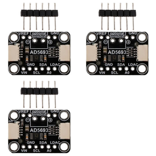 3X AD5693R Breakout Board I2C-Interface 16-Bits DAC-Module Compatibel met STEMMA QT Qwiic